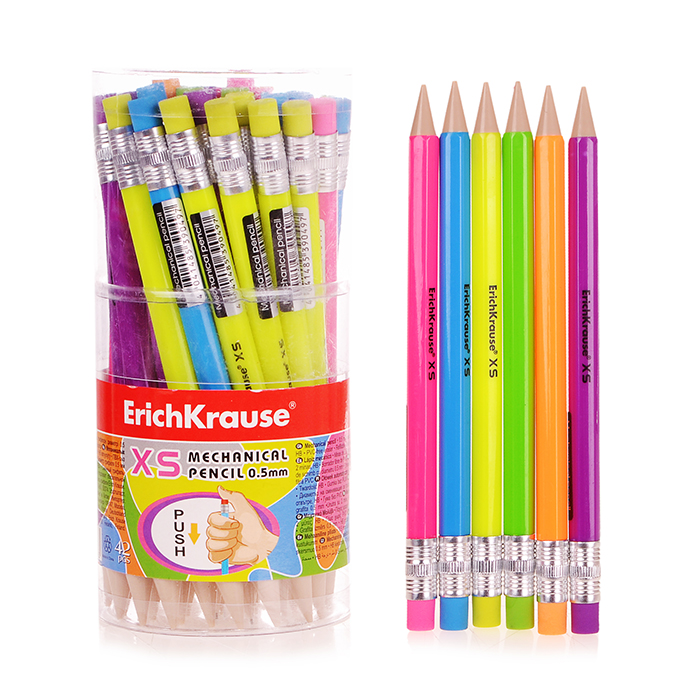 Карандаш механический 0.5мм, НВ (XS 42 шт.)