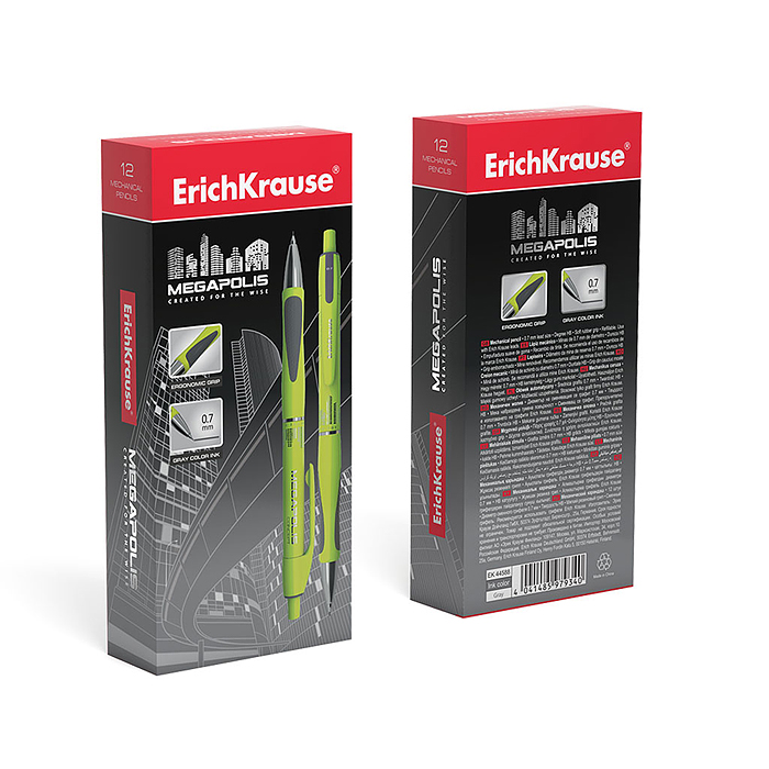 Карандаш механический 0.7мм,  MEGAPOLIS Concept  НВ 