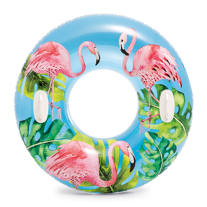 Круг для плавания «Узоры», с ручками, d=97 см, от 9 лет, цвета микс, 58263NP INTEX