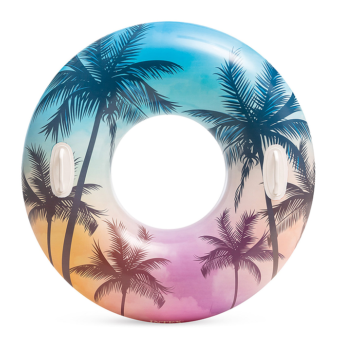 Круг для плавания «Узоры», с ручками, d=97 см, от 9 лет, цвета микс, 58263NP INTEX