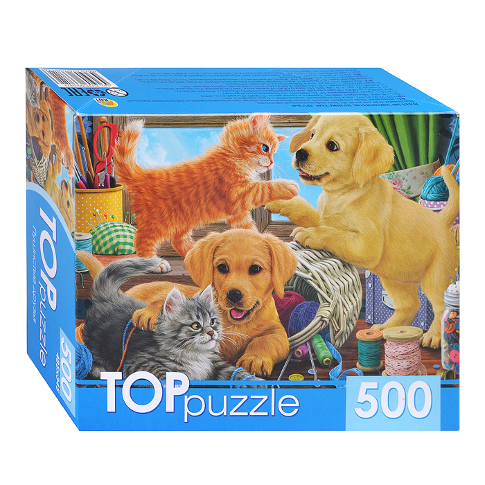 Пазлы 500 TOPpuzzle "Пушистые друзья" Пазлы 500 TOPpuzzle "Пушистые друзья"