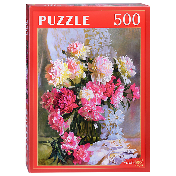 Пазлы 500 "С. Горячева "Пионы" Пазлы 500 "С. Горячева "Пионы"