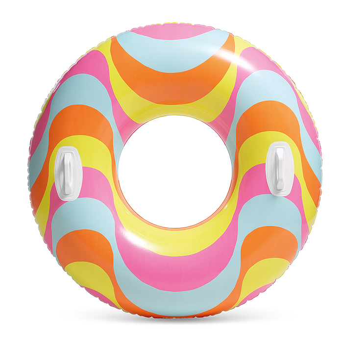 Круг для плавания d=114 см, от 9 лет, цвета МИКС, 56269NP INTEX