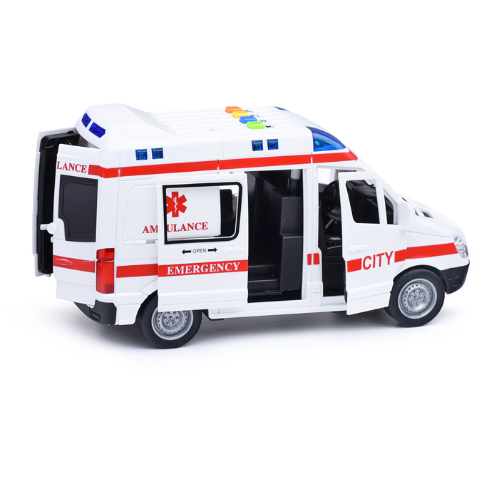 Машина WY590E "Скорая помощь" 1:16 (све, звук) в коробке