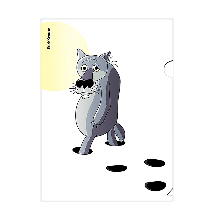 Папка-уголок пластиковая Жил-был Пёс, А4, ассорти 