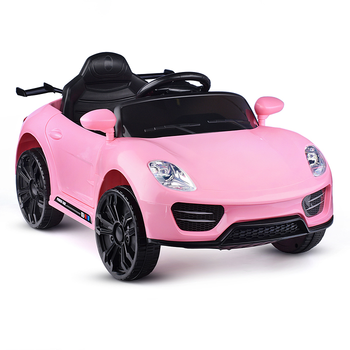 Электромобиль U023434Y "Кабриолет" на аккумуляторе, с р/у управлением, в коробке (розовый)