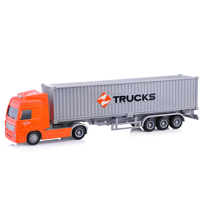 Машина WY795B "Контейнеровоз" 1:50 (свет, звук) в коробке