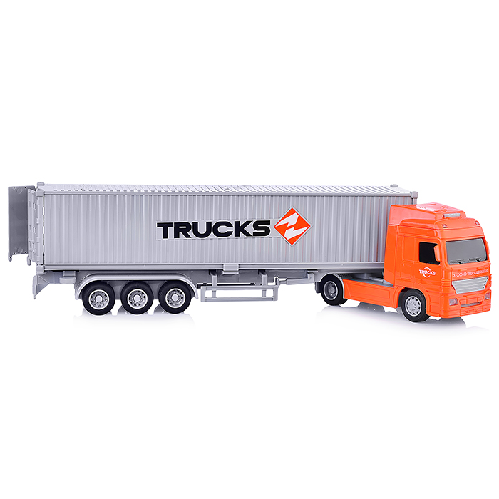 Машина WY795B "Контейнеровоз" 1:50 (свет, звук) в коробке
