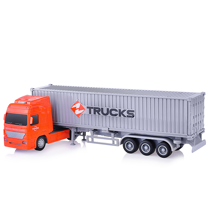 Машина WY795B "Контейнеровоз" 1:50 (свет, звук) в коробке