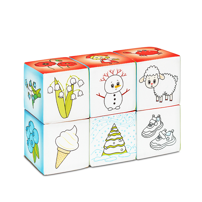 Игрушка кубики "Азбука цвета"