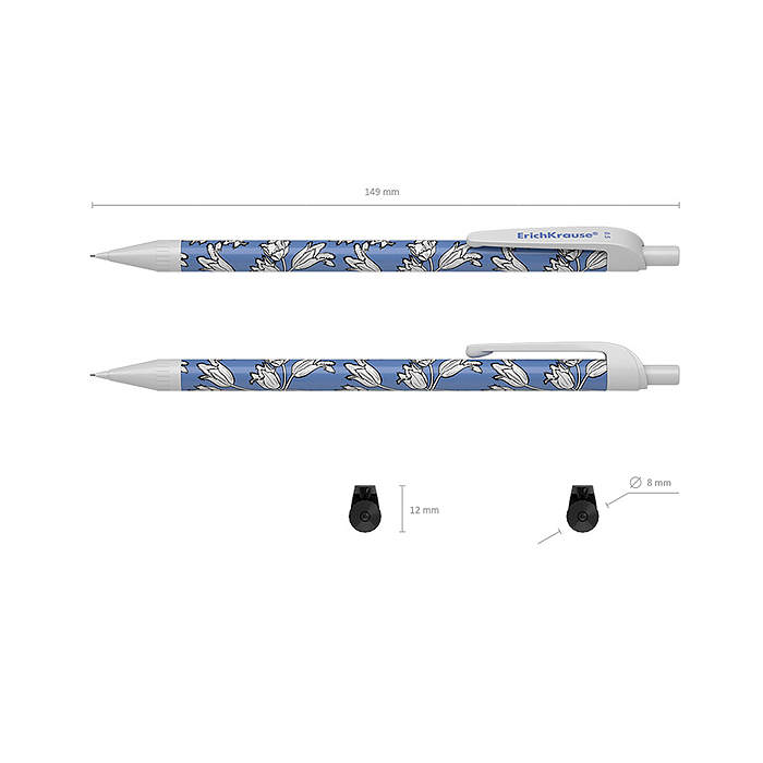 Карандаш механический Tulips 0.5 мм, НВ 