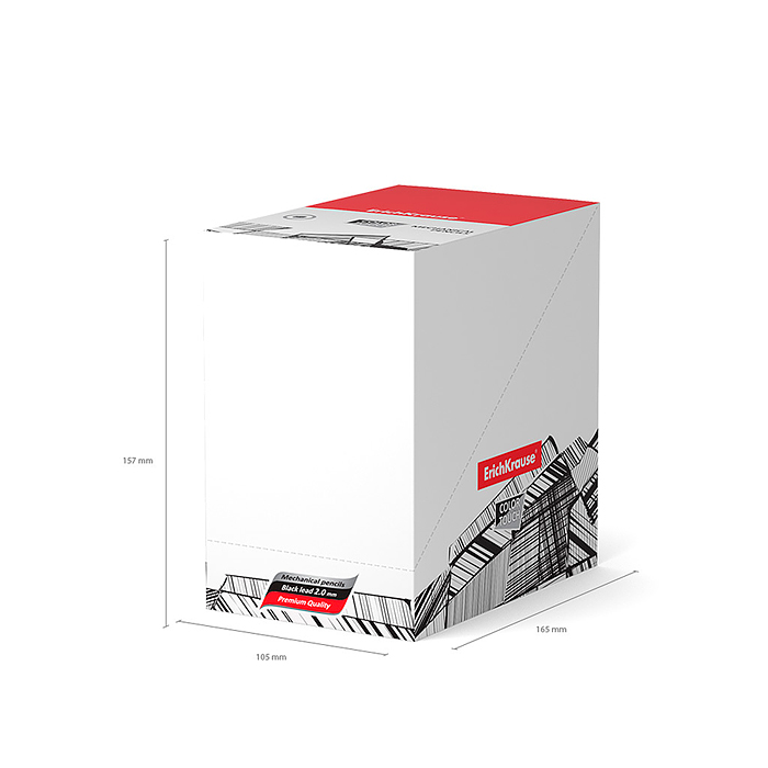 Карандаш механический ColorTouch® Emerald Wave 2.0 мм, с точилкой, НВ 