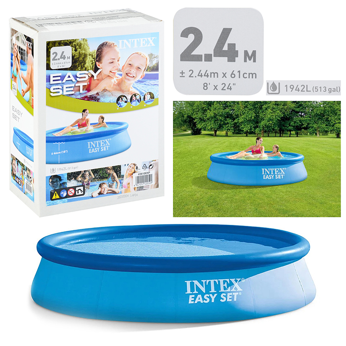 Бассейн Intex Easy Set 244х61см, 1942л, 28106NP  INTEX
