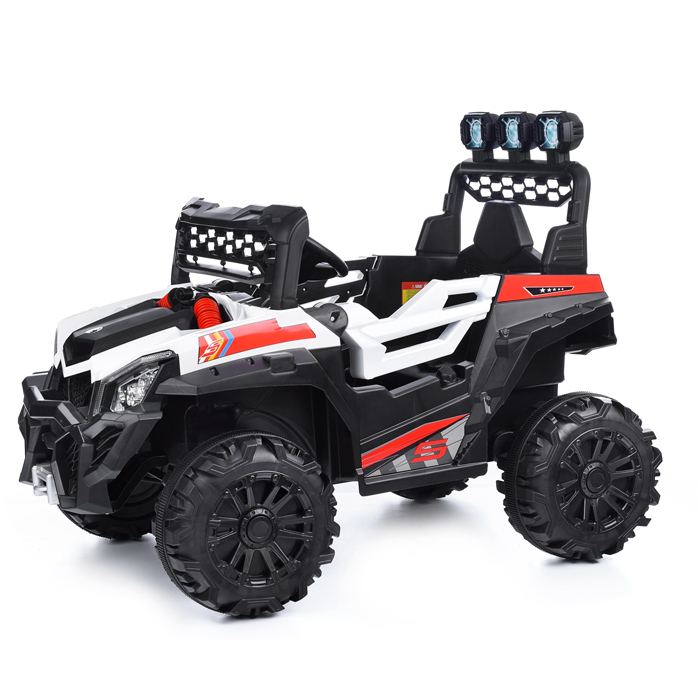 Электромобиль U023400Y "Загородный движ" на аккумуляторе, с р/у управлением, в коробке (белый)