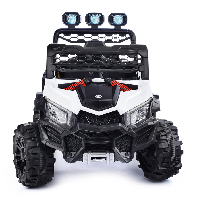 Электромобиль U023400Y "Загородный движ" на аккумуляторе, с р/у управлением, в коробке (белый)