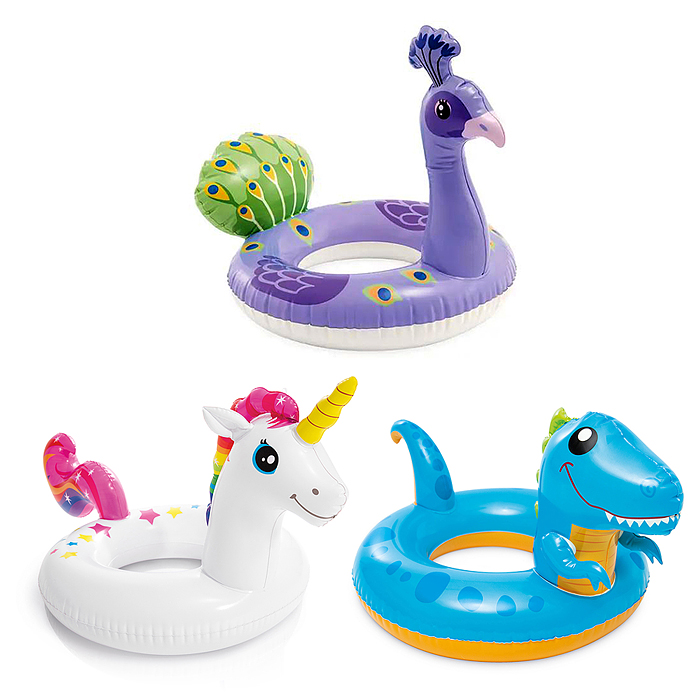 Круг надувной Животные , от 3 до 6 лет, 3 вида, 59221NP INTEX