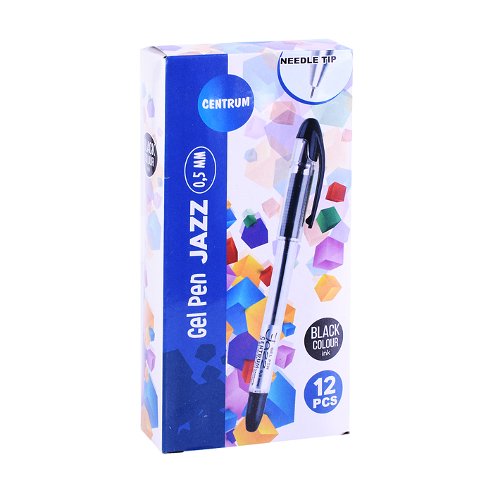 Фото к товару Ручка гелевая черная игольчатая "JAZZ" с металлическим наконечником, 0,5 мм. Ручка гелевая черная игольчатая "JAZZ" с металлическим наконечником, 0,5 мм.