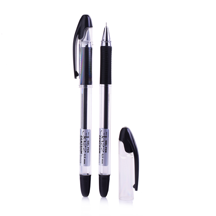 Фото к товару Ручка гелевая черная игольчатая "JAZZ" с металлическим наконечником, 0,5 мм. Ручка гелевая черная игольчатая "JAZZ" с металлическим наконечником, 0,5 мм.