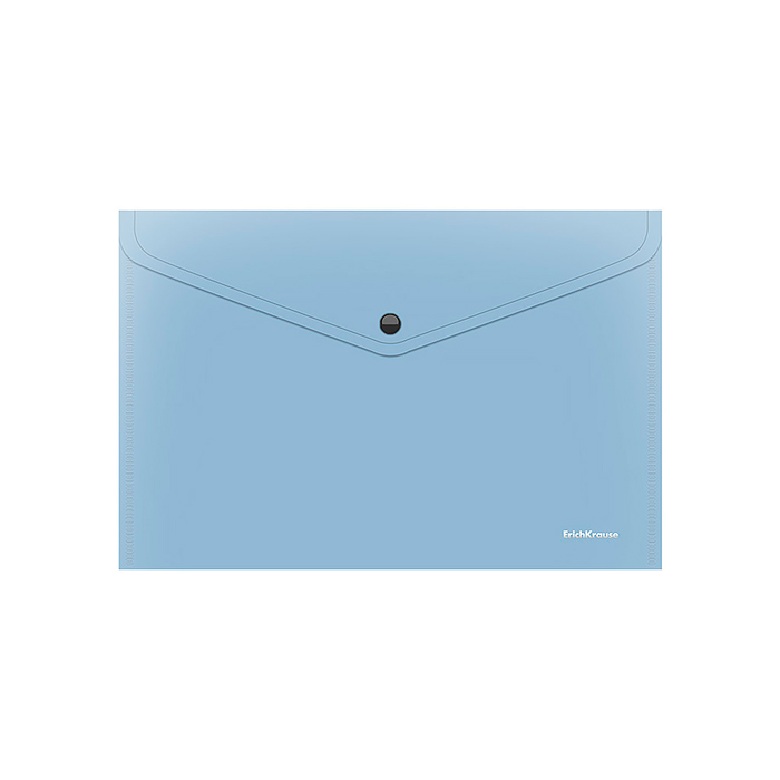 Папка-конверт на кнопке пластиковая A4, непрозрачный, ассорти