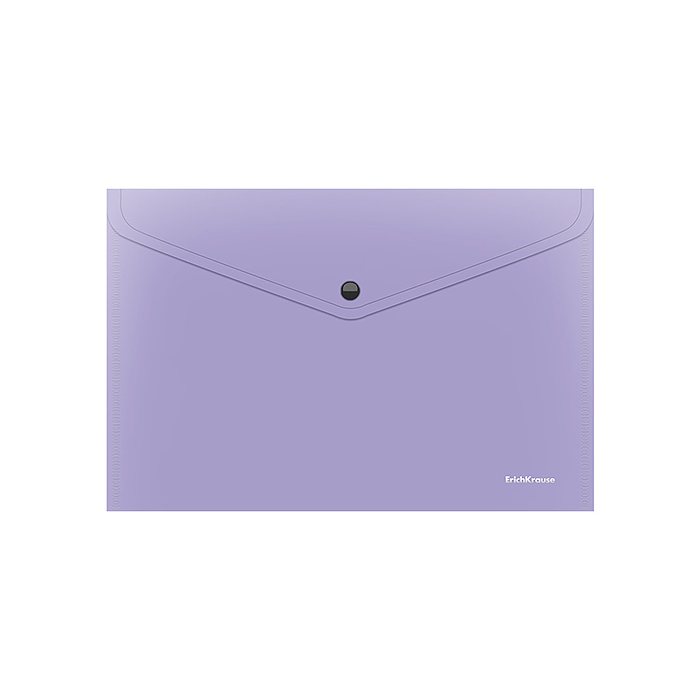 Папка-конверт на кнопке пластиковая A4, непрозрачный, ассорти