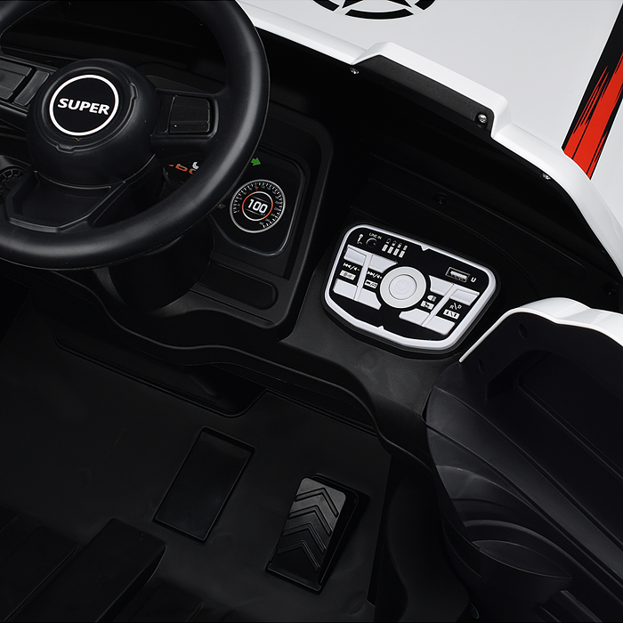 Электромобиль U023430Y "Бархан" 12V7A с полным приводом, белый