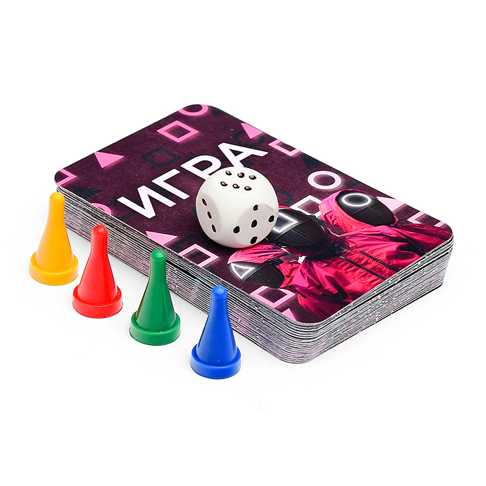 Настольная игра-квадрат "Злой кальмар: игра 2" 40 карточек. 