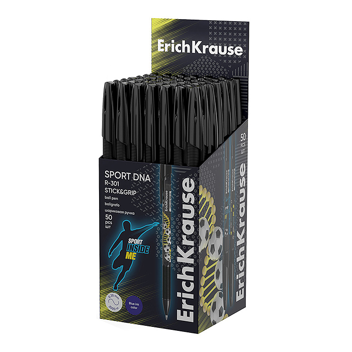 Ручка шариковая Stick&Grip Sport DNA 0.7, цвет чернил синий 