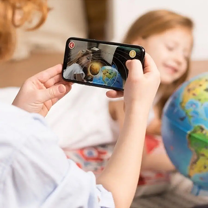 Интерактивный глобус Зоогеографический (Детский) с подсветкой 250мм от батареек.