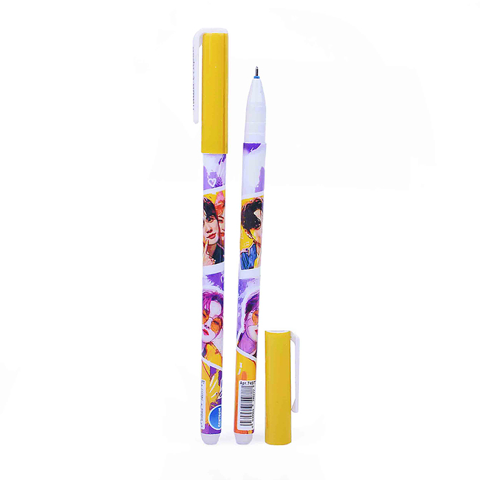 Ручка гелевая Дорама со стираемыми чернилами, цвет чернил синий 0,5 мм в пластиковом тубусе