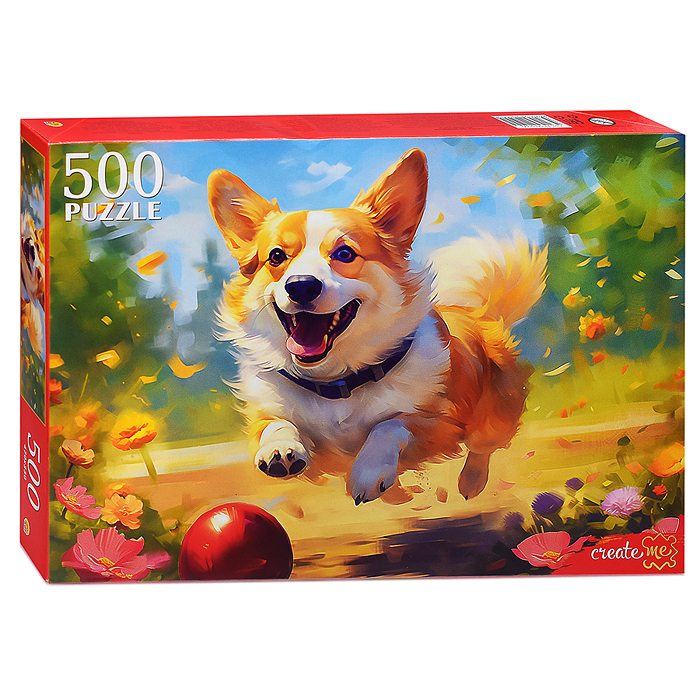 Пазлы 500 "Игривый корги" Пазлы 500 "Игривый корги"