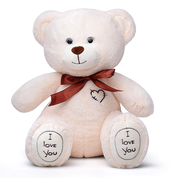 Медведь Фил, 30 см сидя, латте