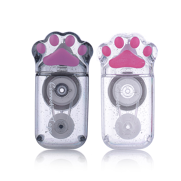 Корректор-лента "Кошачья лапка" 5 мм*6 м, 3 вида в ассортименте, на блистере, с подвесом