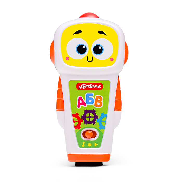 Музыкальная азбука (белый робот) Говорящий обучающий робот 250+ игр, заданий и песенок 