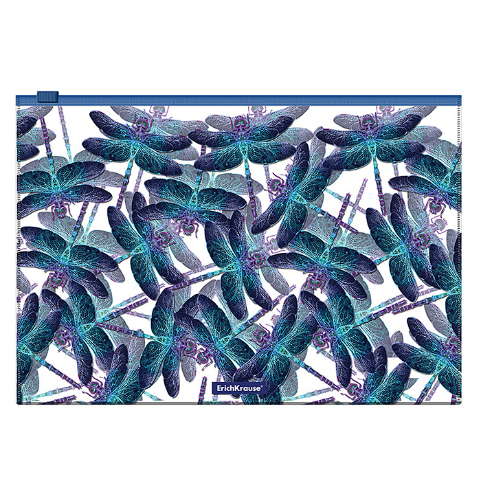 Zip-пакет пластиковый Neon Dragonflies, A4 (в пакете по 12 шт.)