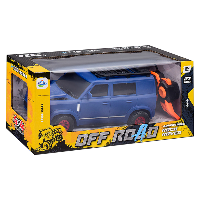 Машина 817-2 "Внедорожник" дым  р/у, 27 MGz, в коробке