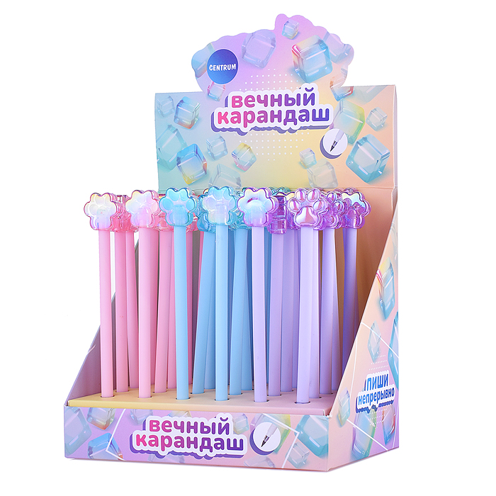 Вечный карандаш, 2В, "Коллекция Лапка", стеклянная серия