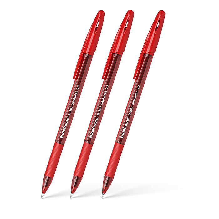 Ручка шариковая Stick&Grip Original 1.0, цвет чернил красный 