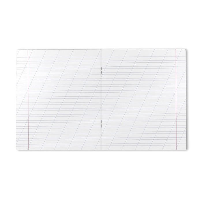 Фото к товару Тетрадь 12л., косая линия, скрепка, офсет Тетрадь 12л., косая линия, скрепка, офсет