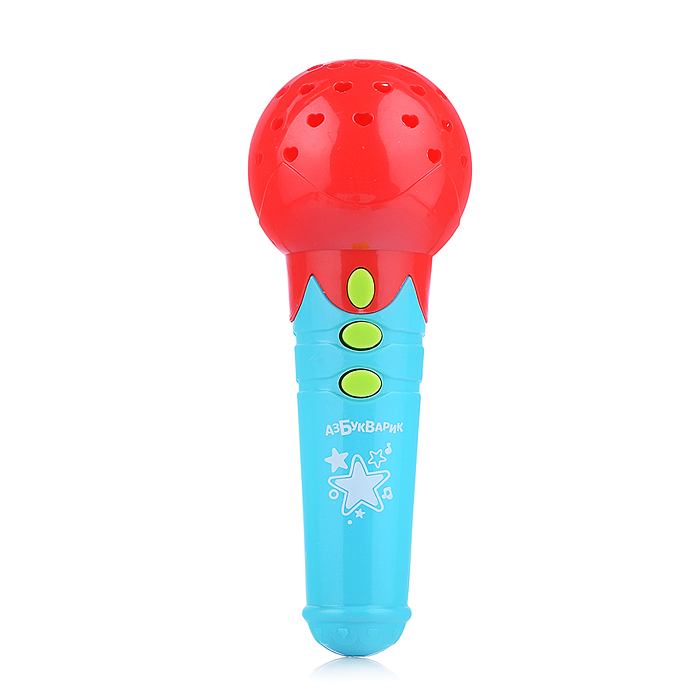 Веселые песенки (Микрофончик с огоньками) Красный