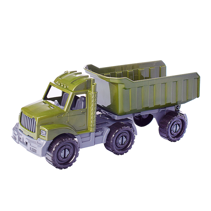 Машинка Тягач "Бизон" с прицепом Военный