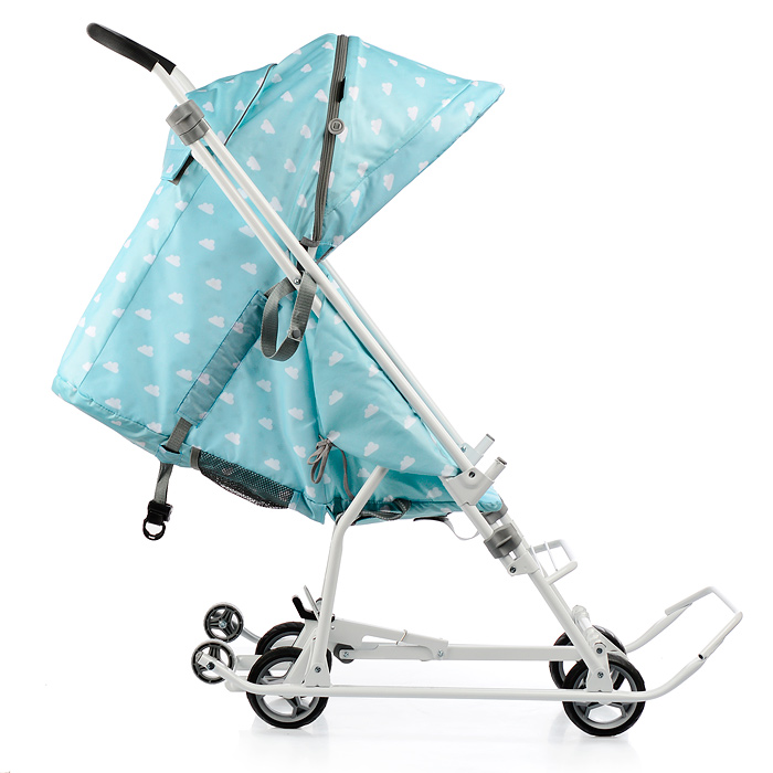 Фото к товару Коляска комбинированная "Наши детки 3-1К" (с облачками голубой) Коляска комбинированная "Наши детки 3-1К" (с облачками голубой)