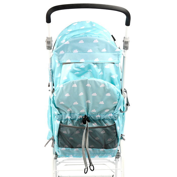 Фото к товару Коляска комбинированная "Наши детки 3-1К" (с облачками голубой) Коляска комбинированная "Наши детки 3-1К" (с облачками голубой)