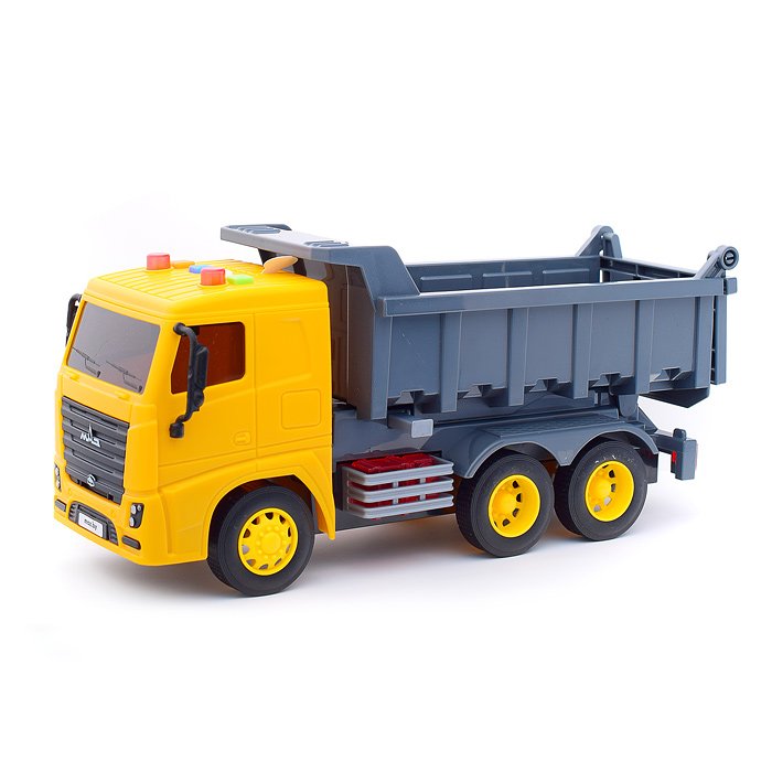 МАЗ, автомобиль-самосвал инерционный (со светом и звуком) (в коробке)