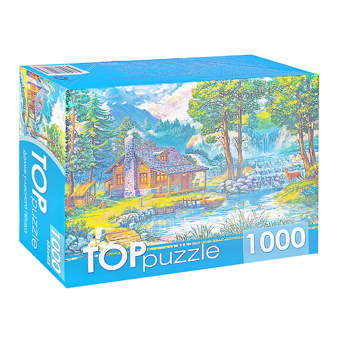 Пазлы 1000 TOPpuzzle "Домик у лесного пруда" Пазлы 1000 TOPpuzzle "Домик у лесного пруда"