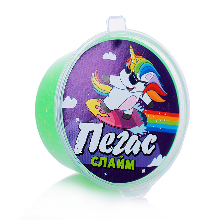 Слайм Пегас, 50 гр. неоновый зеленый  