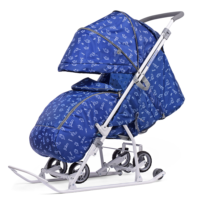 Фото к товару Коляска комбинированная "Наши детки 3-1К" (принт с динозавриками) Коляска комбинированная "Наши детки 3-1К" (принт с динозавриками)