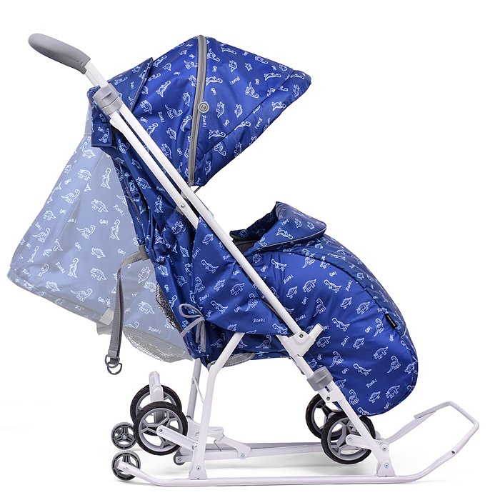 Фото к товару Коляска комбинированная "Наши детки 3-1К" (принт с динозавриками) Коляска комбинированная "Наши детки 3-1К" (принт с динозавриками)