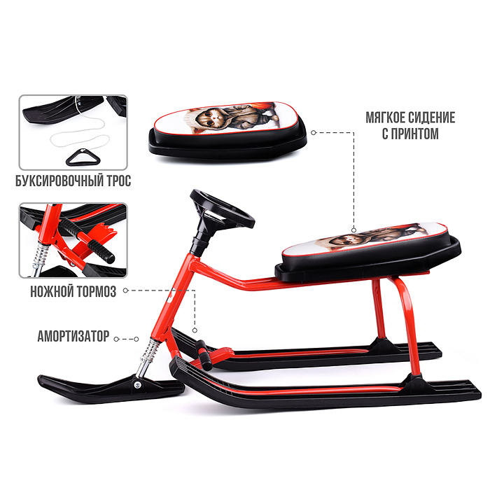 Фото к товару Игрушка Снегокат детский 206 "Teens" разборный с высокой рамой (Котей) Игрушка Снегокат детский 206 "Teens" разборный с высокой рамой (Котей)