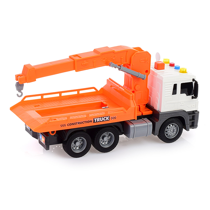 Фото к товару Машина JS106B "Эвакуатор" 1:16 (свет, звук) в коробке (цвет оранжевый) Машина JS106B "Эвакуатор" 1:16 (свет, звук) в коробке (цвет оранжевый)