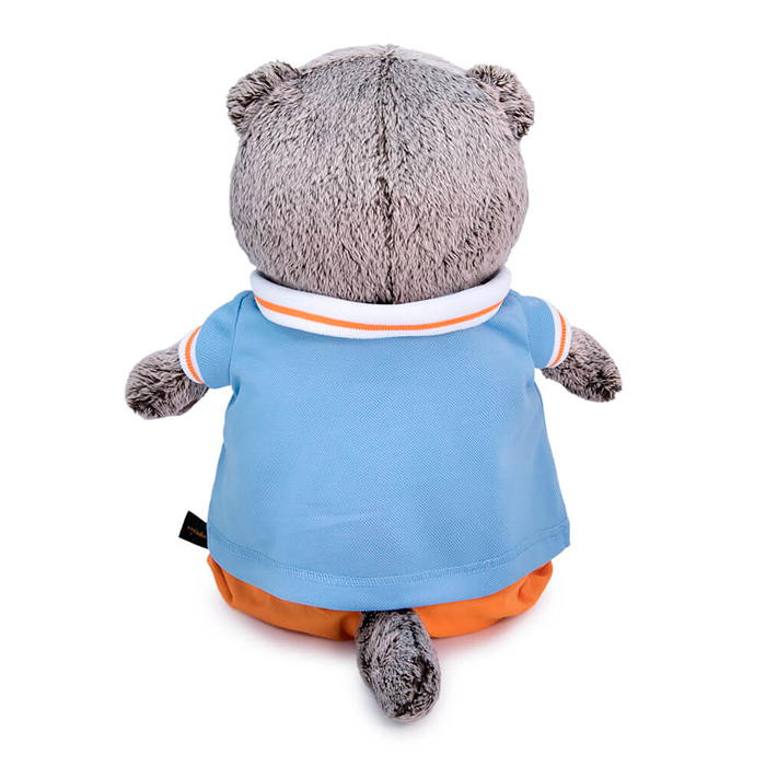 Кот Басик в голубом поло